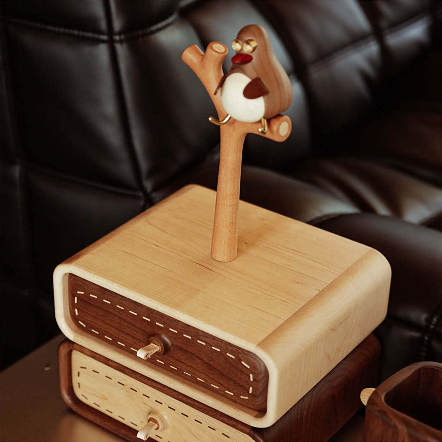 Birdy, the Watcher - Desktop Storage Box natutopia