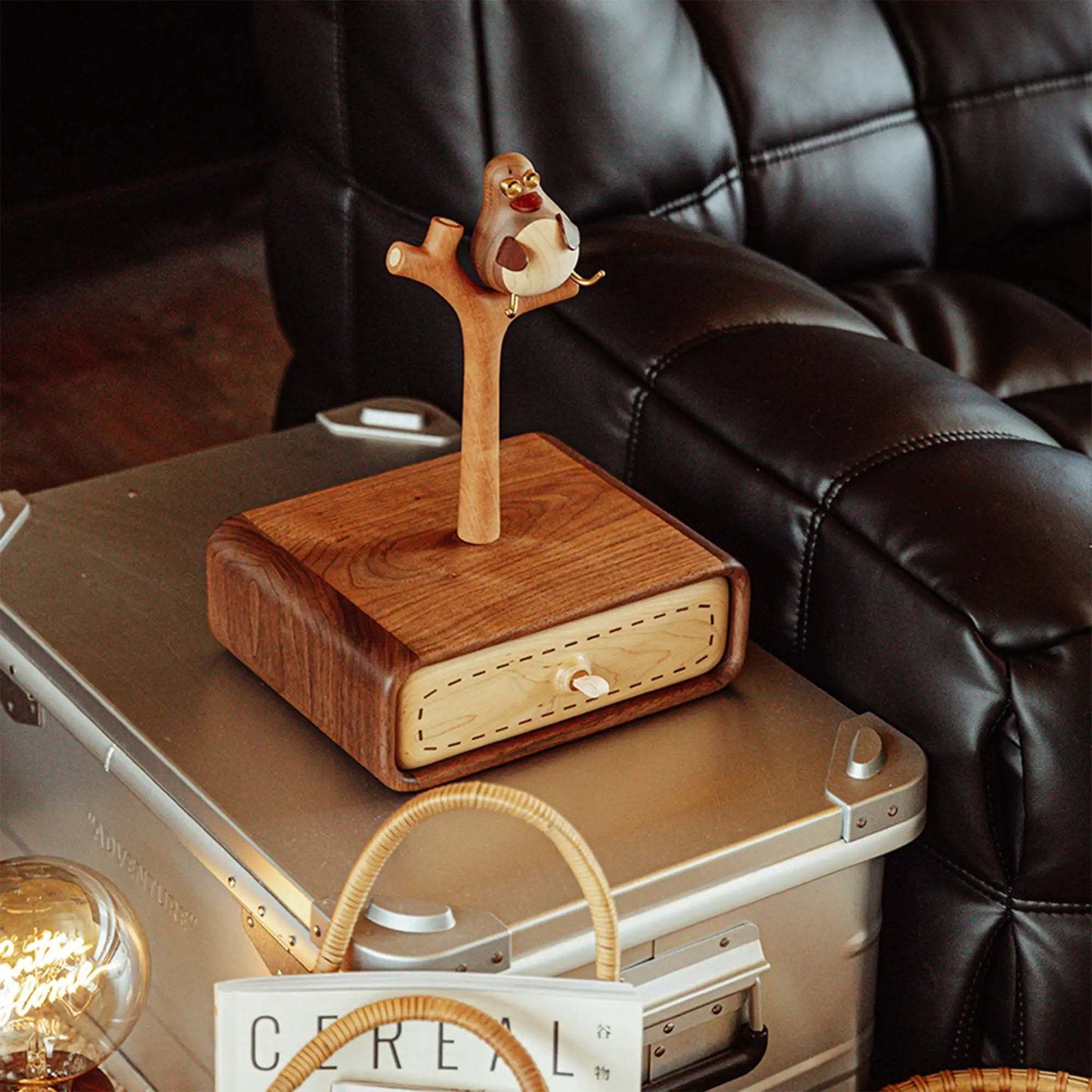 Birdy, the Watcher - Desktop Storage Box natutopia