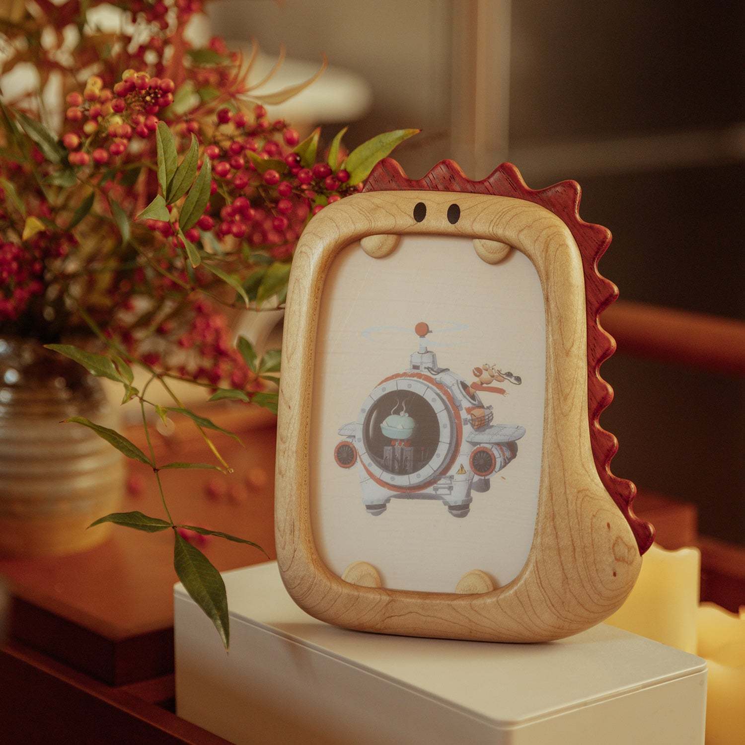 Open Your Mouth, Mr. Dinosaur - Photo Frame natutopia